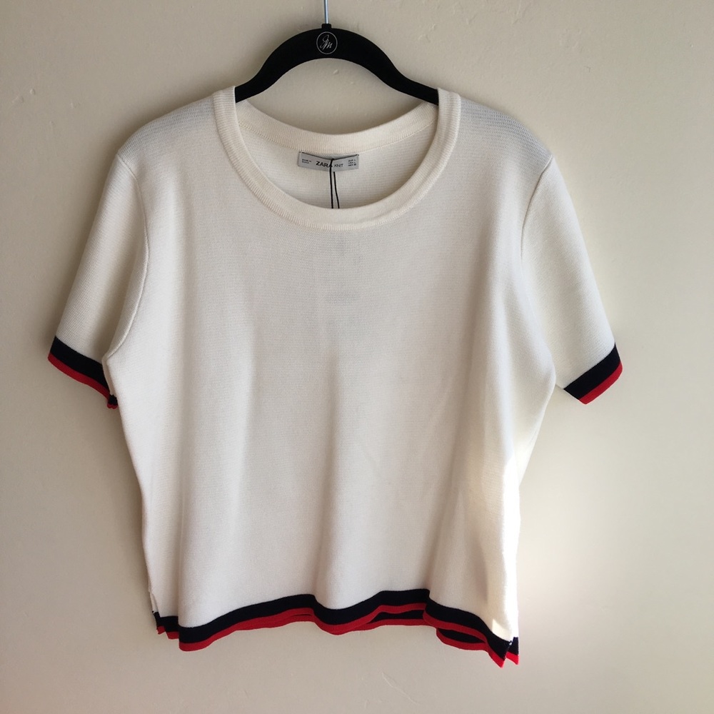 Zara white top Large